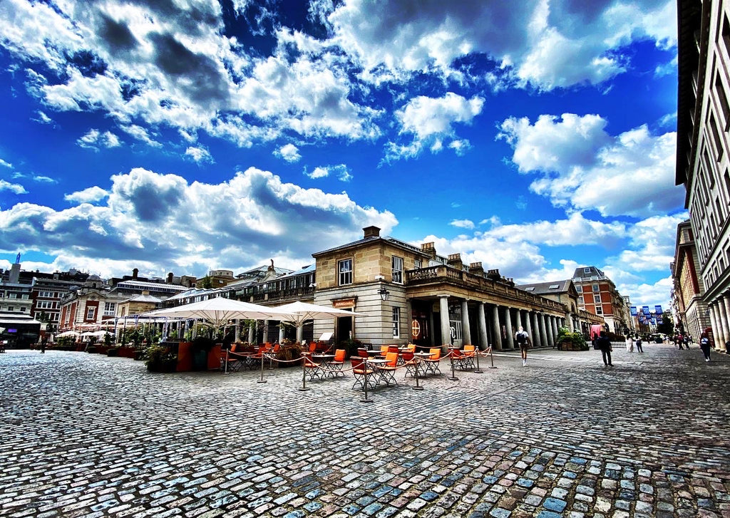 Covent Garden during Lockdown under cloudy sky