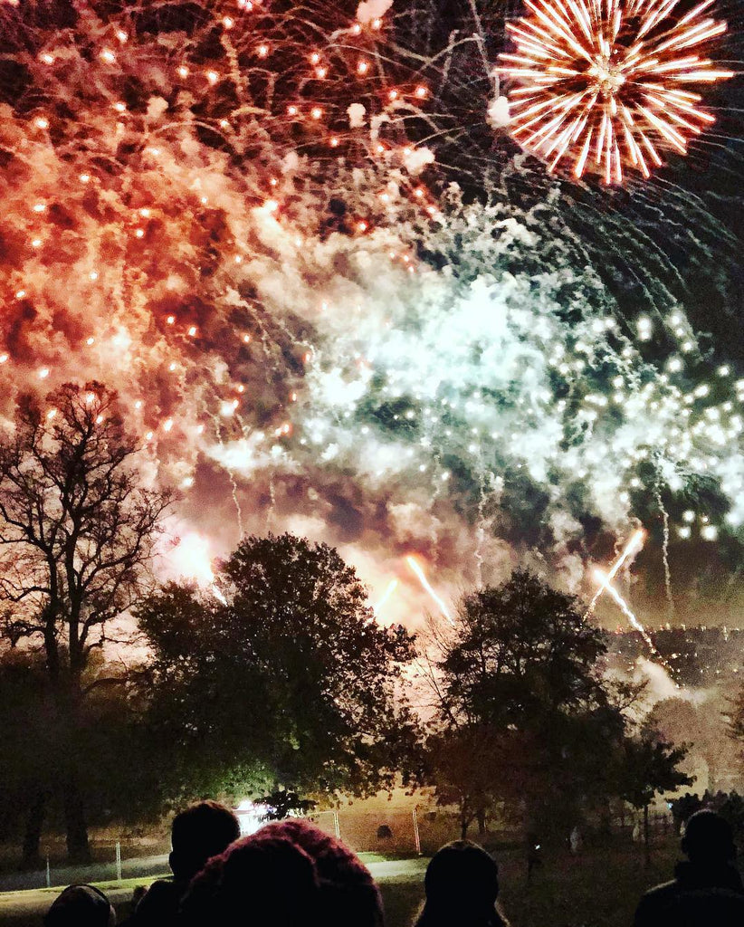 Fireworks above Alexander Palace