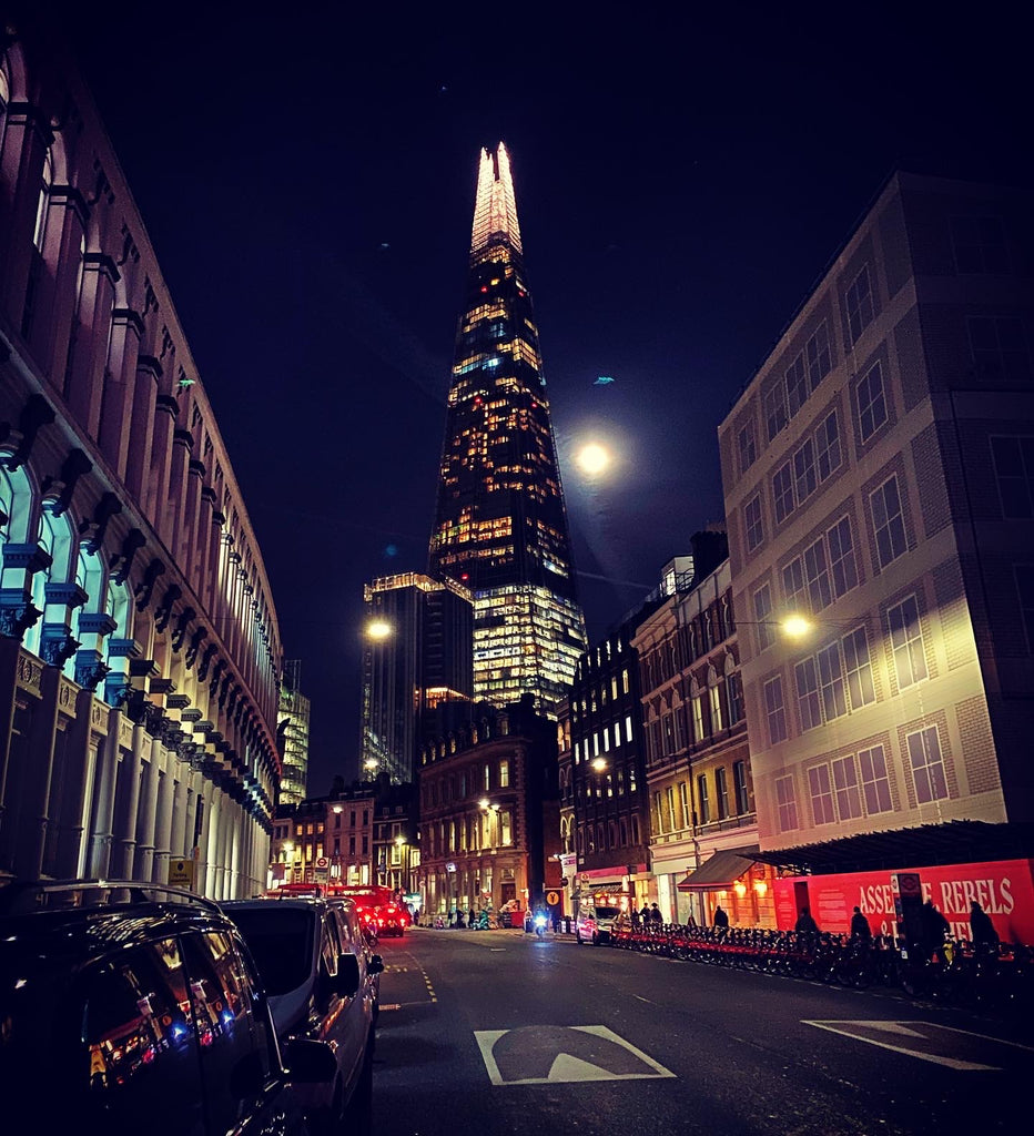 Bankside Shard view at night