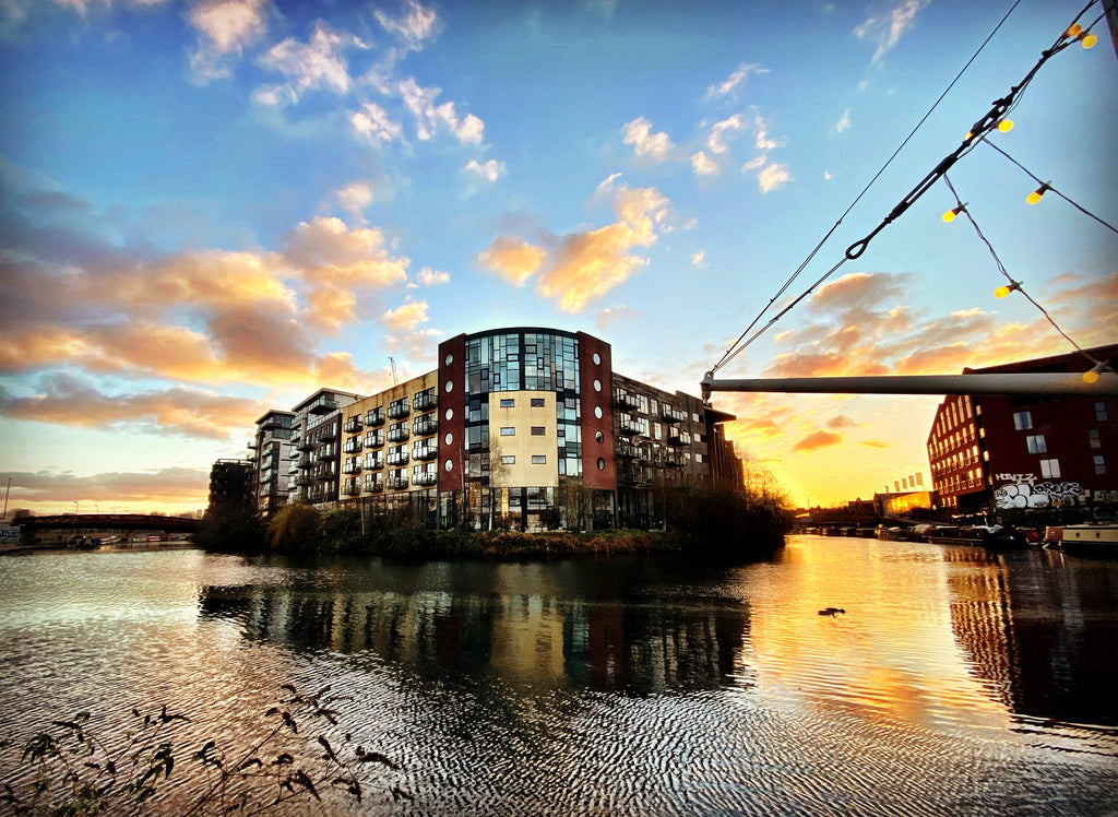 Hackney Wick during sunset